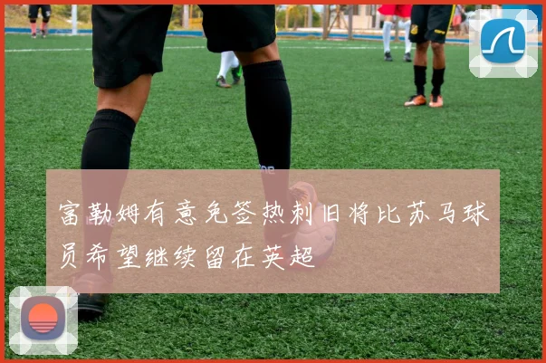 富勒姆有意免签热刺旧将比苏马球员希望继续留在英超